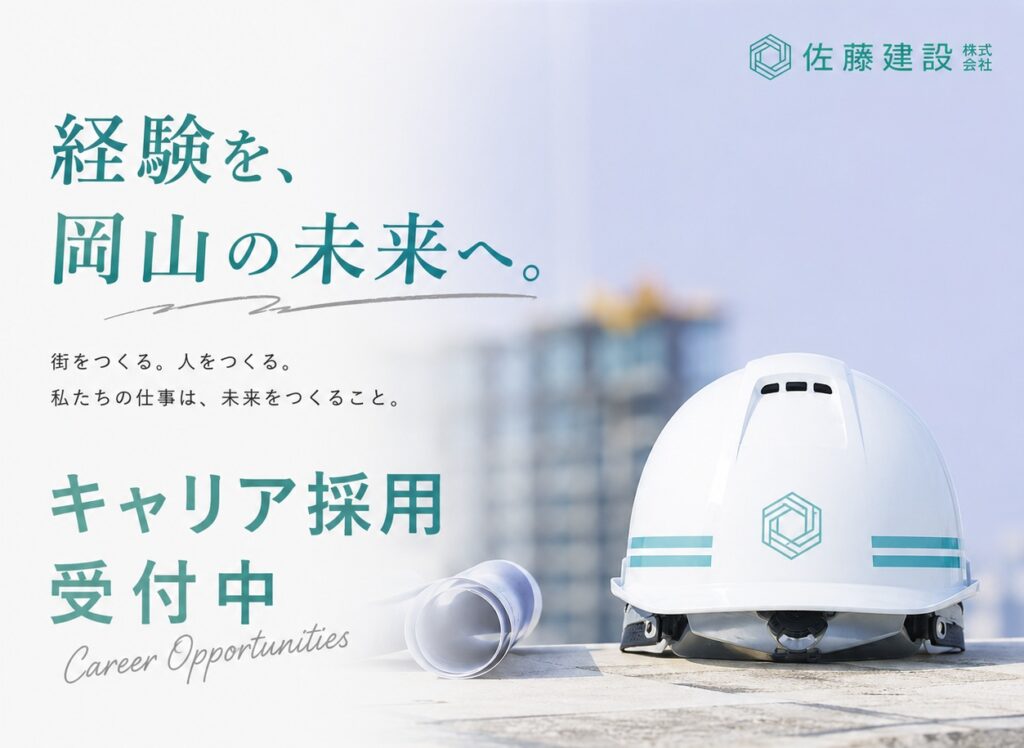 キャリア採用募集開始【建築・土木・住宅 施工管理】【建築積算】【マーケティング】